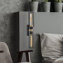 Opviq Fellini - MR - 879 Lámpara de pared Negro y Oro
